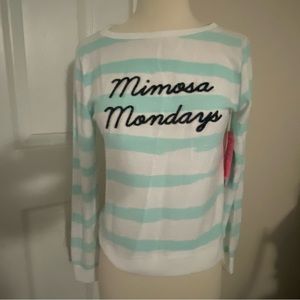 Betsey Johnson Performance Mimosa Mondays Top XS 🍊🍾